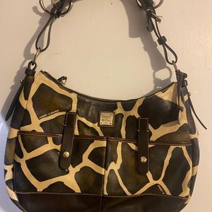 Dooney & Bourke giraffe print leather bag